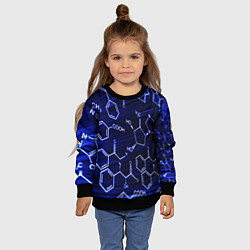 Свитшот детский Графическая химия, цвет: 3D-черный — фото 2