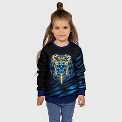 Свитшот детский Скелет мумии, цвет: 3D-синий — фото 2