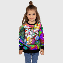 Свитшот детский Super Mario - Gaming aesthetics - Collage, цвет: 3D-черный — фото 2