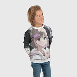 Свитшот детский Keke Tang eyes - Love Live Superstar, цвет: 3D-белый — фото 2
