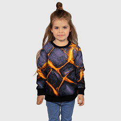 Свитшот детский Чешуя дракона, цвет: 3D-черный — фото 2