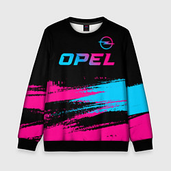 Детский свитшот Opel - neon gradient: символ сверху