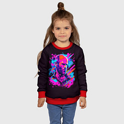 Свитшот детский Jason Statham - pop art, цвет: 3D-красный — фото 2