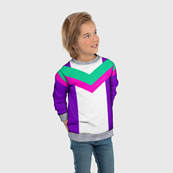 Свитшот детский Always in sports сиреневый, цвет: 3D-меланж — фото 2