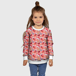 Свитшот детский Christmas pattern, цвет: 3D-белый — фото 2
