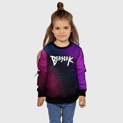 Свитшот детский Berserk gradient space, цвет: 3D-черный — фото 2