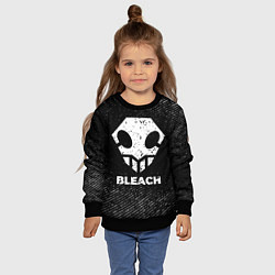 Свитшот детский Bleach с потертостями на темном фоне, цвет: 3D-черный — фото 2