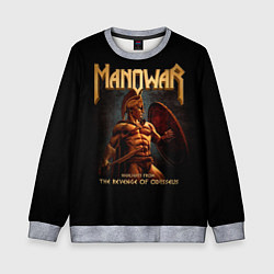 Свитшот детский Manowar rock, цвет: 3D-меланж
