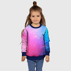Свитшот детский Звёздное геометрическое небо, цвет: 3D-синий — фото 2