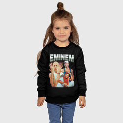 Свитшот детский Eminem Slim Shady, цвет: 3D-черный — фото 2