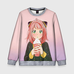 Свитшот детский Милашка Аня Форджер - Семья шпиона, цвет: 3D-меланж