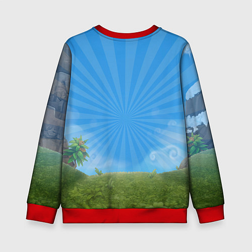 Детский свитшот My Singin Monsters - Зерномех / 3D-Красный – фото 2