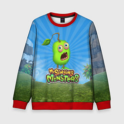 Свитшот детский My Singin Monsters - Зерномех, цвет: 3D-красный