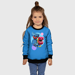 Свитшот детский Poppy Playtime Хагги Вагги и Бокси Бу, цвет: 3D-черный — фото 2