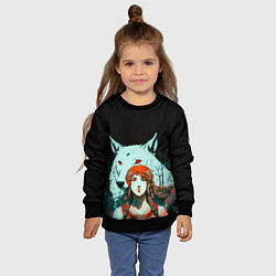 Свитшот детский Принцесса мстительных духов, цвет: 3D-черный — фото 2