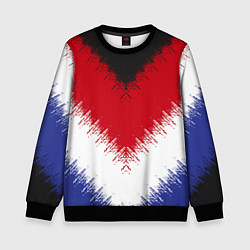 Свитшот детский Разноцветные полосы, цвет: 3D-черный