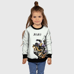 Свитшот детский Стенд Джотаро Куджо Star Platinum, цвет: 3D-черный — фото 2