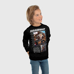 Свитшот детский Juggernaut надписи, цвет: 3D-черный — фото 2
