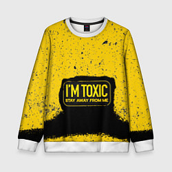 Свитшот детский Toxic, цвет: 3D-белый