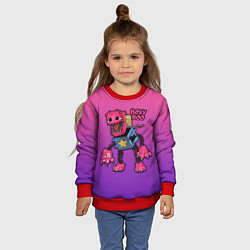 Свитшот детский Бокси Бу - Поппи Плейтайм, цвет: 3D-красный — фото 2