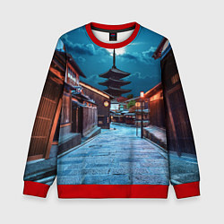 Свитшот детский Пагода ясака, цвет: 3D-красный