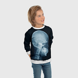 Свитшот детский Рентген головы, цвет: 3D-белый — фото 2