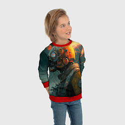 Свитшот детский Атомпанк, цвет: 3D-красный — фото 2