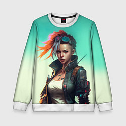 Детский свитшот Girl art Cyberpunk