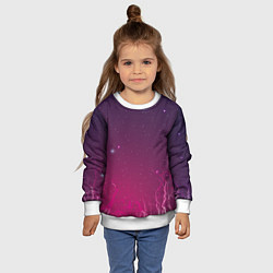Свитшот детский Космическая аномалия, цвет: 3D-белый — фото 2