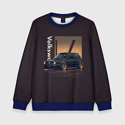Свитшот детский Volkswagen Golf class, цвет: 3D-синий
