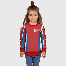Свитшот детский Непобедимый - в цветах российского флага, цвет: 3D-красный — фото 2