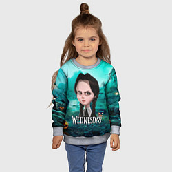 Свитшот детский Семейка Аддамс фан-арт, цвет: 3D-меланж — фото 2