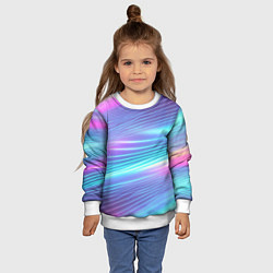 Свитшот детский Голубое сияние, цвет: 3D-белый — фото 2
