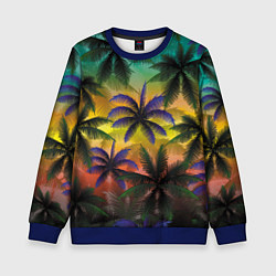 Детский свитшот Кроны пальм, Багамы