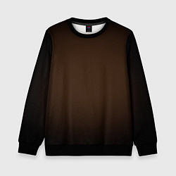Свитшот детский Фон оттенка шоколад и черная виньетка, цвет: 3D-черный