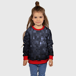 Свитшот детский Minecraft block time, цвет: 3D-красный — фото 2