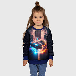 Свитшот детский Хочу Back to The Home, цвет: 3D-синий — фото 2