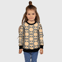 Свитшот детский Восьмерочка, полукруг в форме цифры, цвет: 3D-черный — фото 2