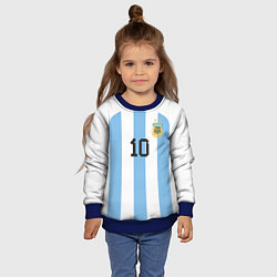 Свитшот детский Марадона форма сборной Аргентины, цвет: 3D-синий — фото 2