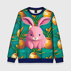 Свитшот детский Pink rabbit, цвет: 3D-синий