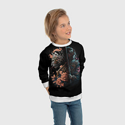 Свитшот детский Самурай и тигр, цвет: 3D-белый — фото 2