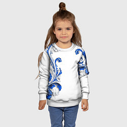Свитшот детский Русские узоры, цвет: 3D-белый — фото 2