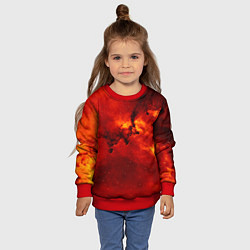 Свитшот детский Бесконечность не предел, цвет: 3D-красный — фото 2