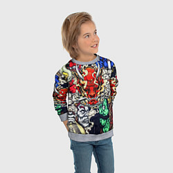 Свитшот детский Irazumi devil, цвет: 3D-меланж — фото 2