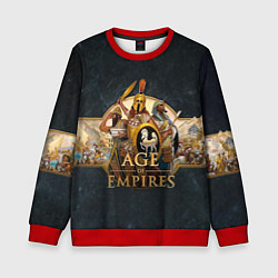 Свитшот детский Age of Empires Эпоха империй, цвет: 3D-красный
