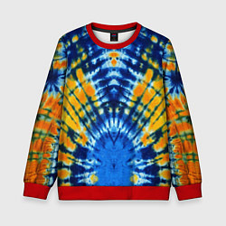 Детский свитшот Tie dye стиль хиппи