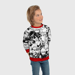 Свитшот детский Кацуки Бакуго - Моя геройская академия, цвет: 3D-красный — фото 2