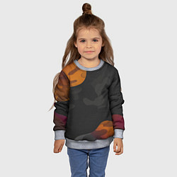 Свитшот детский Необычный камуфляж, цвет: 3D-меланж — фото 2
