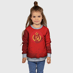 Свитшот детский Тень СССР, цвет: 3D-меланж — фото 2