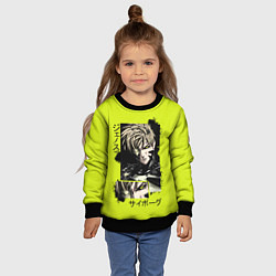 Свитшот детский Генос - киборг, цвет: 3D-черный — фото 2